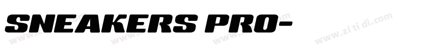 SNEAKERS PRO字体转换